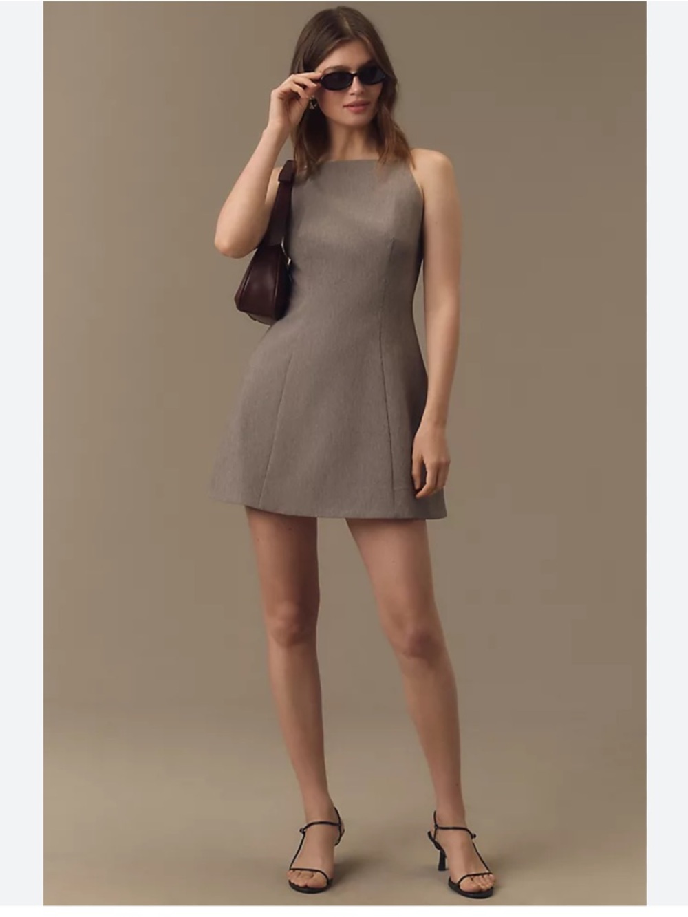 Mare Mare Square-Neck Shift Mini Dress